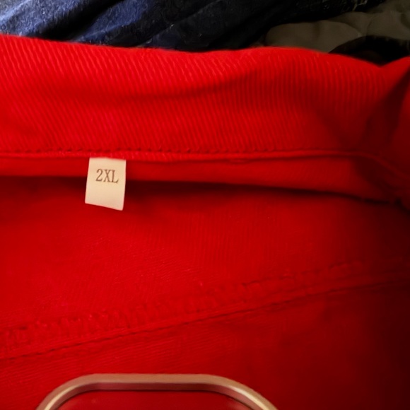2 - Red Jean Lightweight Jacket - Picture 12 of 15